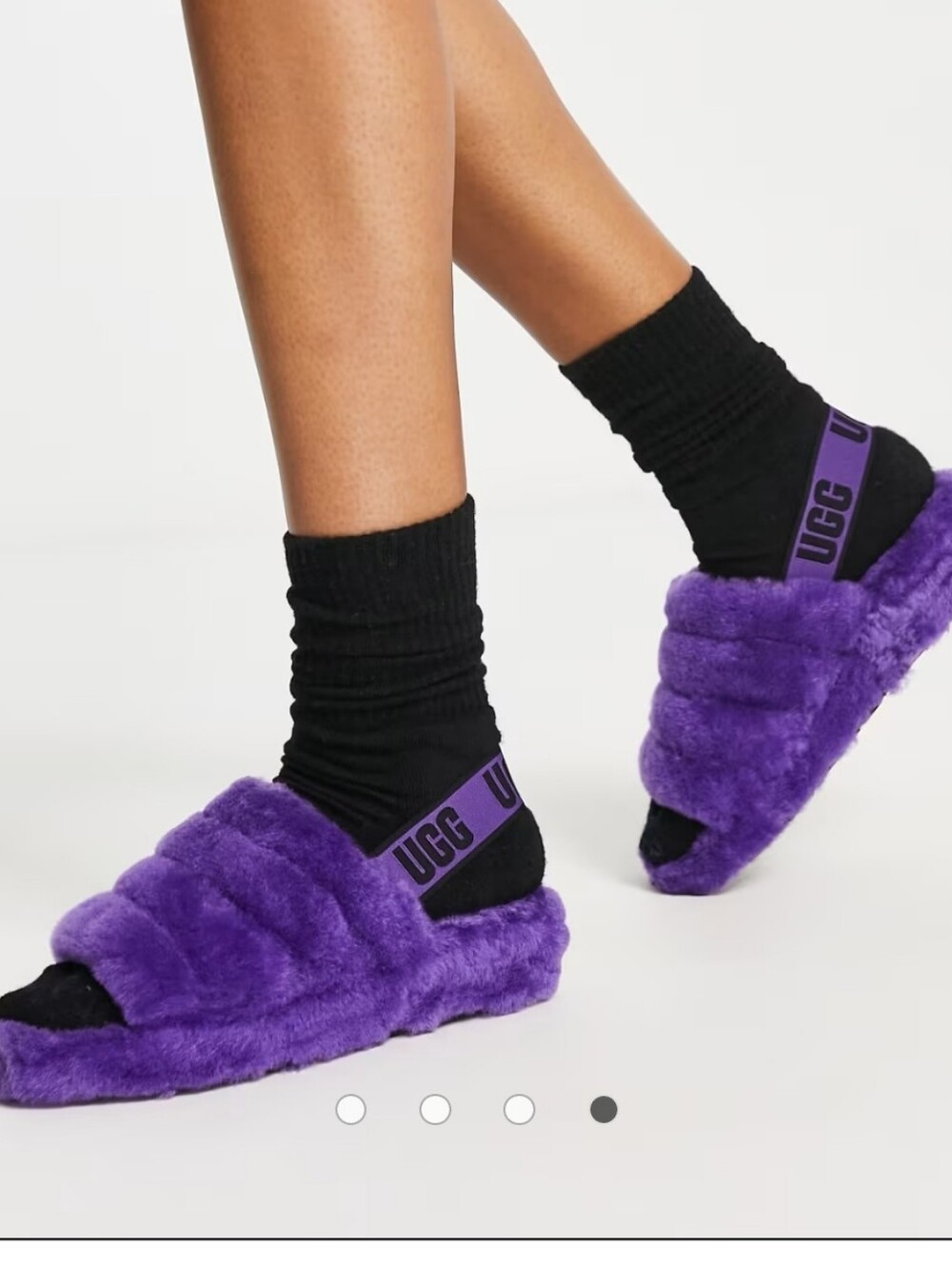 UGG Womens Fluff Yeah slides in purple Size 9